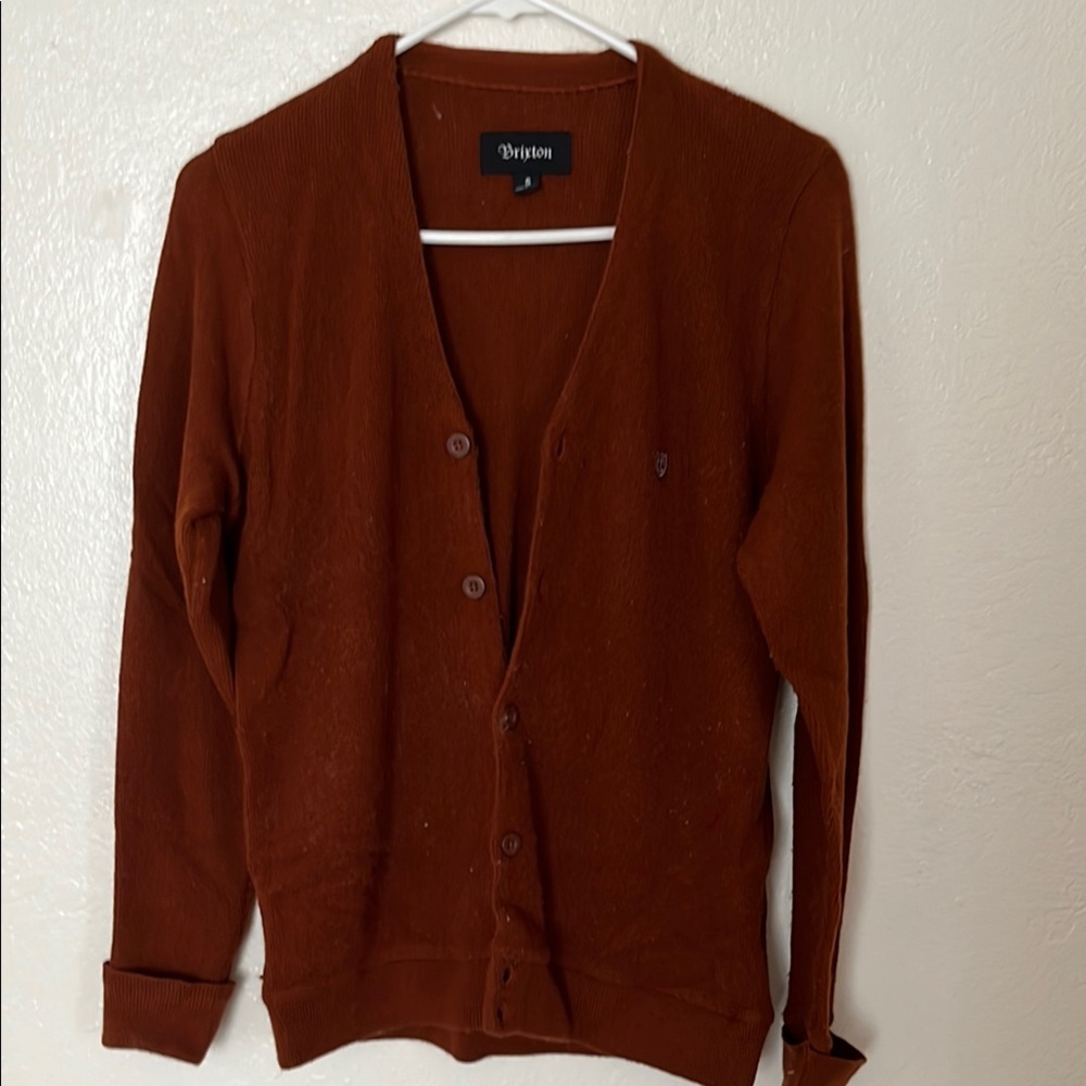 Brixton Brown Knit Cardigan Sweater